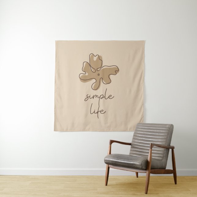 Tapiz Simple Life Minimalism Tapestry (In situ)