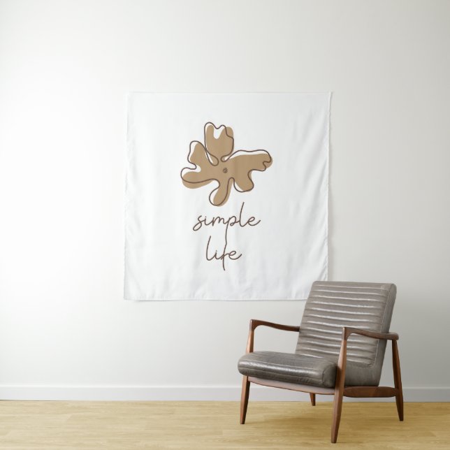 Tapiz Simple Life Minimalism Tapestry (In situ)