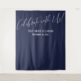 Tapiz Simple Marina Celebra con Nosotros! Fondo para Fot