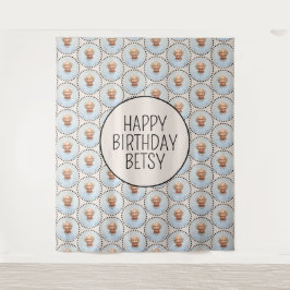 Tapiz Simple Moda Divertida Editable Foto De Cumpleaños 