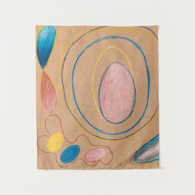 Tapiz Sin título, 1908 por Hilma af Klint (Anverso)