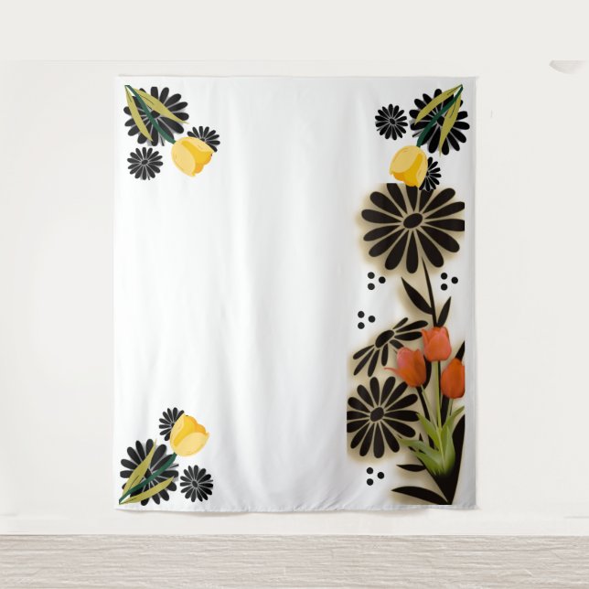 Tapiz "Sinfonía floral" (Anverso)