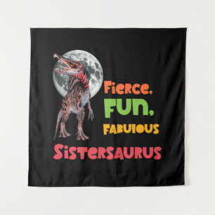 Tapiz Sistersaurus Equipo de Dinos Hermanas Parejas Dise