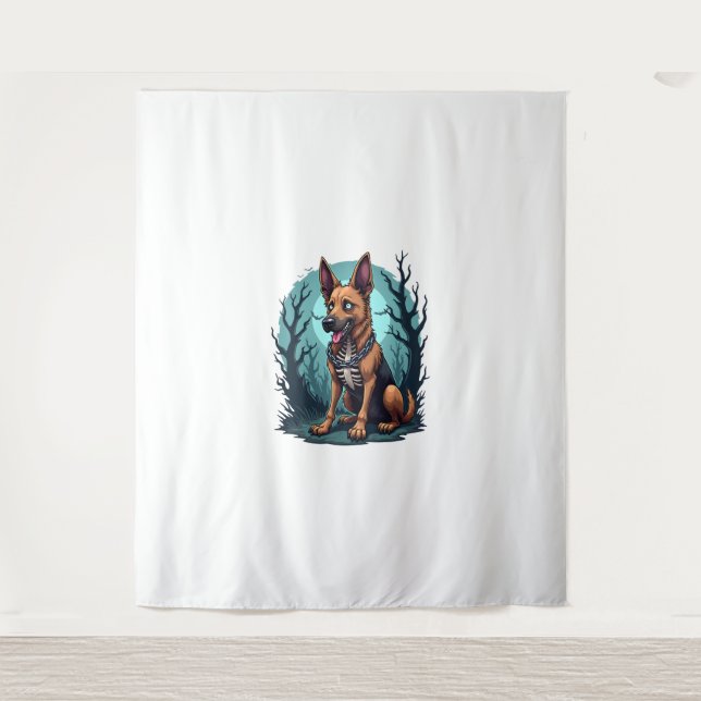 Tapiz Skeleton Shepherd Dog (Anverso)