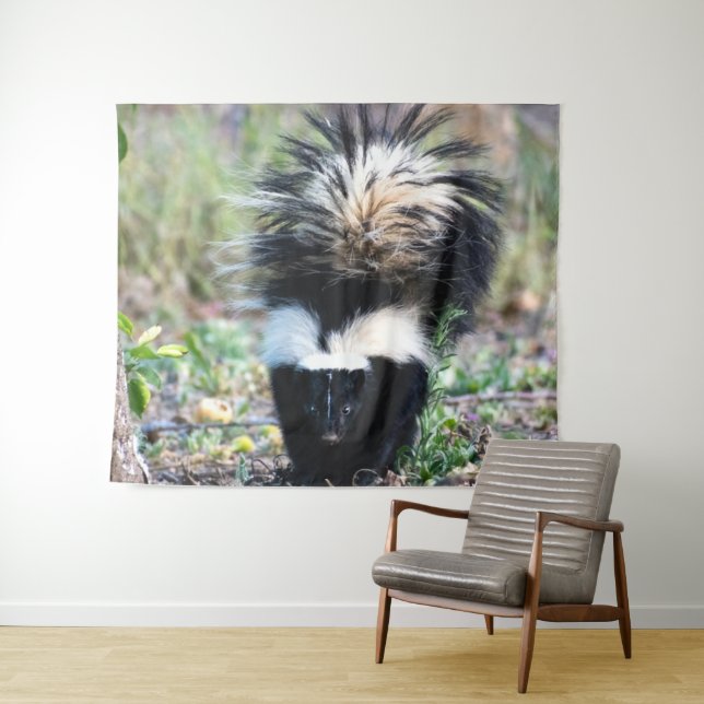 Tapiz Skunk Black and White (In situ (horizontal))