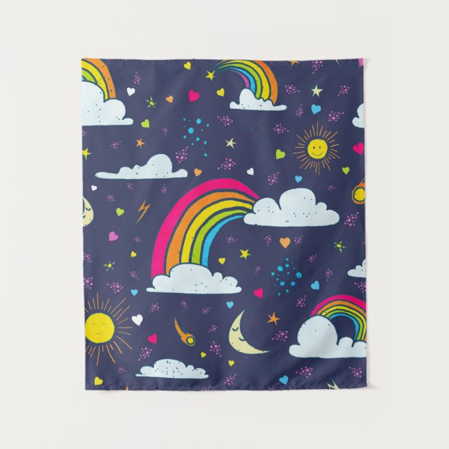 Tapiz Sky with Sun and Rainbows (Anverso)