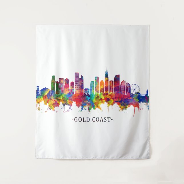 Tapiz Skyline Australia Gold Coast (Anverso)