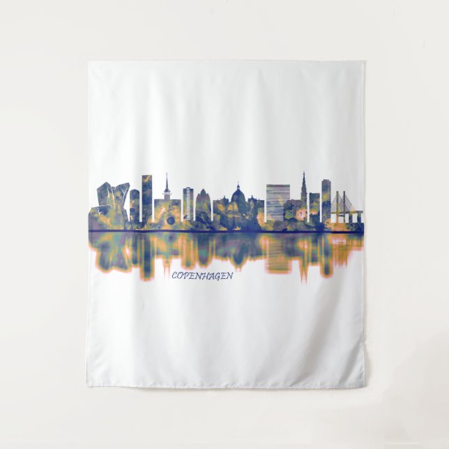 Tapiz Skyline de Copenhague (Anverso)