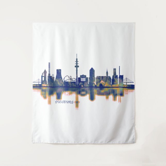 Tapiz Skyline de Duisburg (Anverso)