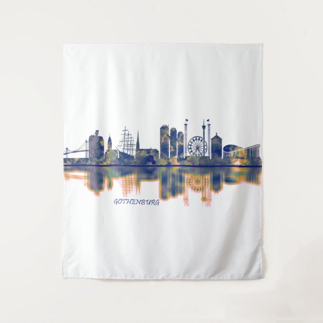 Tapiz Skyline de Gothenburg (Anverso)