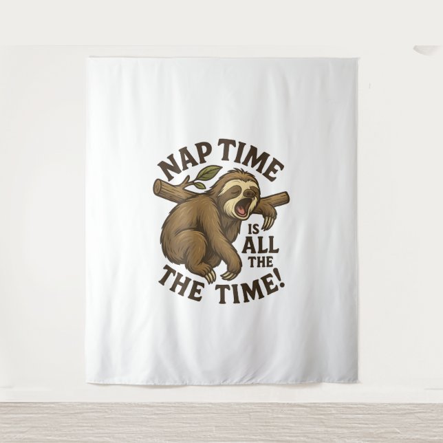 Tapiz Sleepy Sloth Funny (Anverso)