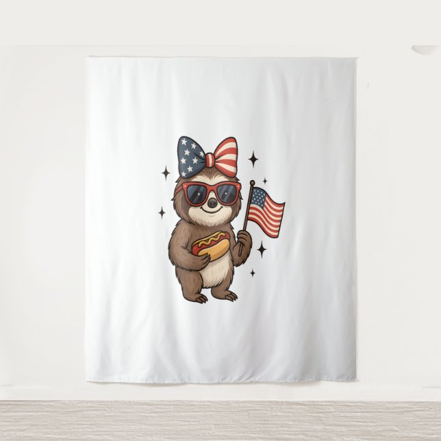 Tapiz Sloth 4 de julio (Anverso)