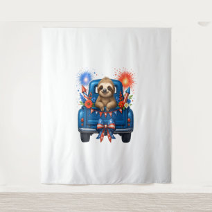 Tapiz Sloth 4 de julio Estados Unidos