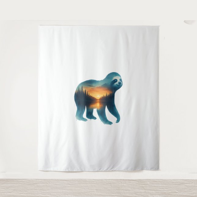 Tapiz Sloth Camping Lover (Anverso)