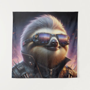 Tapiz Sloth Cyberpunk
