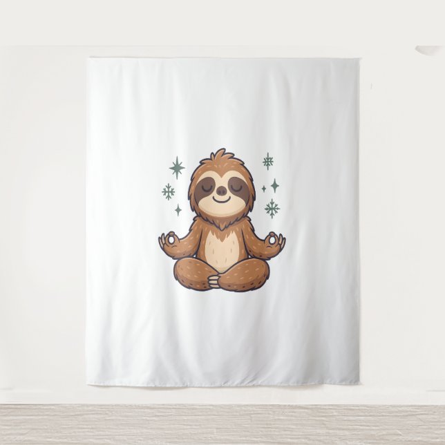 Tapiz Sloth Yoga Sloth (Anverso)