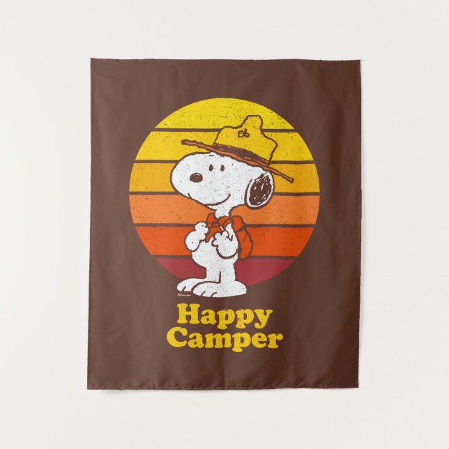 Tapiz Snoopy | Beagle Scout - Camper feliz (Anverso)