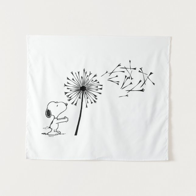 Tapiz Snoopy con Dandelion (Anverso (horizontal))