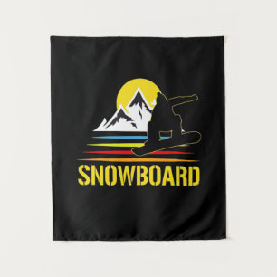 Tapiz Snowboard Retro Antiguo