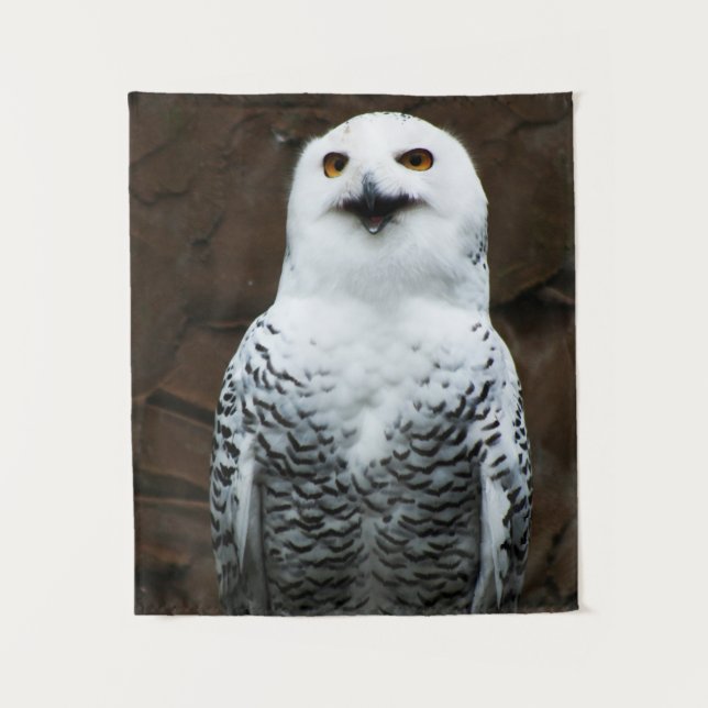 Tapiz Snowy Owl wtcna (Anverso)