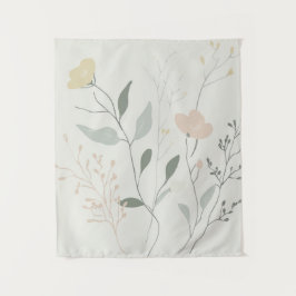 Tapiz Soft Botanical – Minimal Pastel Wildflower