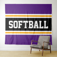 SOFTBALL Black Black Yellow Carreras Strips
