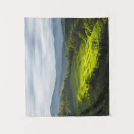 Tapiz Sol brillando en el campo de las terrazas