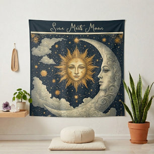 Tapiz Sol Celestial se Encuentra con el Zodiaco Espiritu