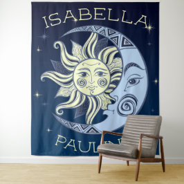 Tapiz Sol celestial y luna 