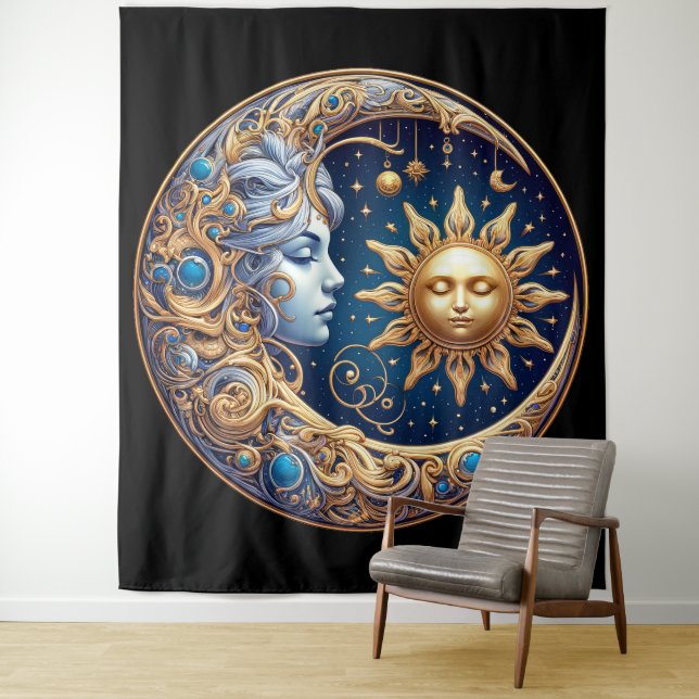 Tapiz Sol y Luna Celestiales (In situ)