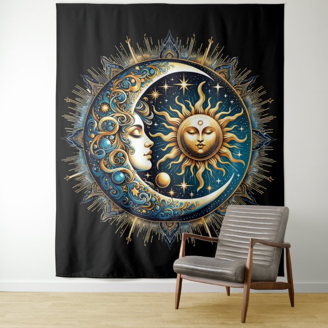 Tapiz Sol y Luna Celestiales (In situ)