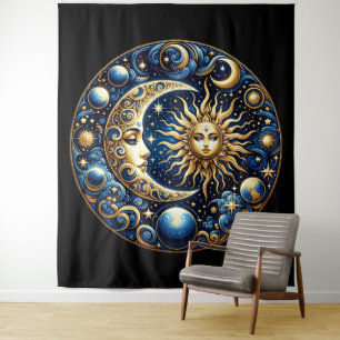 Tapiz Sol y Luna Celestiales