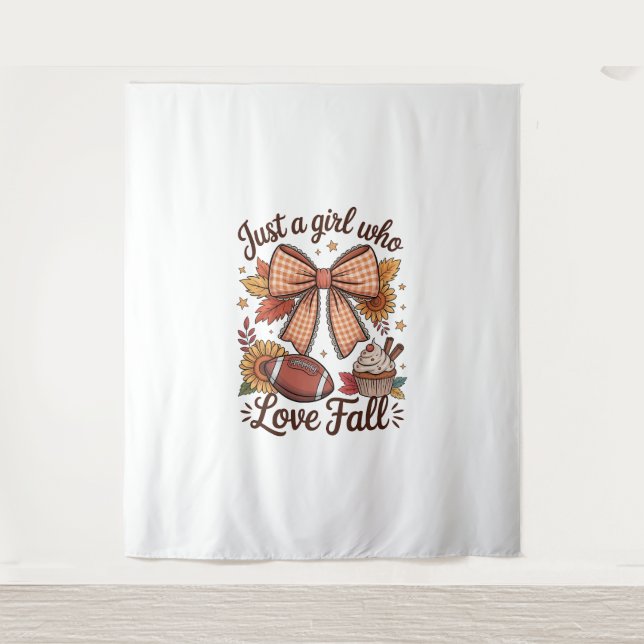 Tapiz Solo un Chica que ama a la caída cómoda (Anverso)