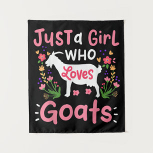 Tapiz Sólo un Chica que ama a las cabras