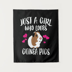 Tapiz Solo un Chica que ama a los cerdos de Guinea regal
