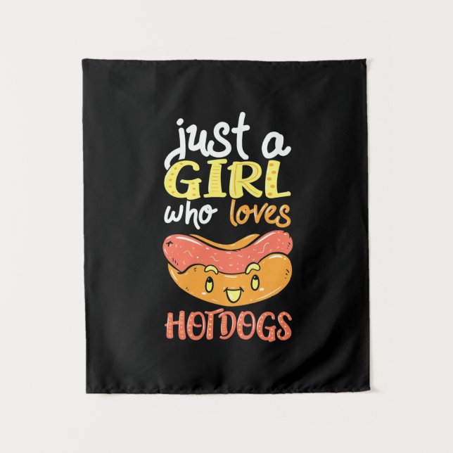 Tapiz Sólo un Chica que ama al perro de Dachshund (Anverso)