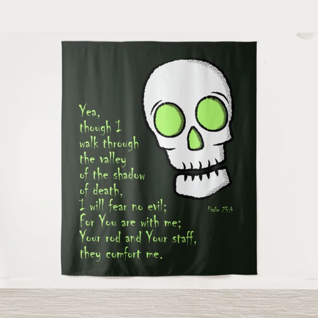 Tapiz Sombra de la muerte — Calavera (Anverso)