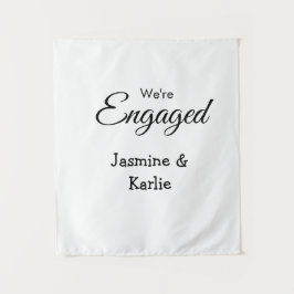 Tapiz Somos pareja comprometida nombre romántico elegant