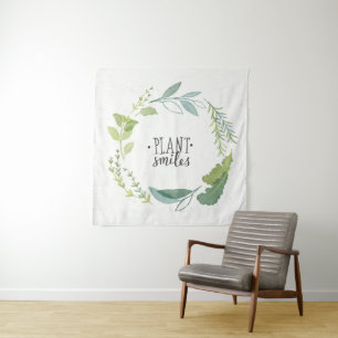 Tapiz Sonrisas finas de la planta de las hierbas II el