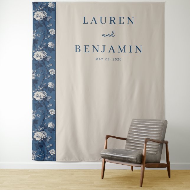 Tapiz Sophisticated Navy Floral (In situ)