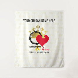 Tapiz SORROS Y AMOR Iglesia Cristiana de Pascua Arte Par