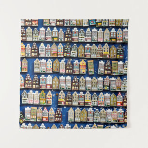 Tapiz souvenirs holandeses, escena de la calle de Amster