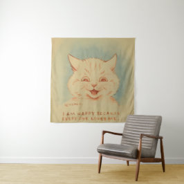 Tapiz Soy Feliz Porque Todos Me Aman (Buen Gatito)