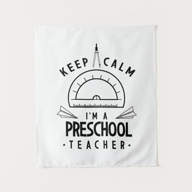 Tapiz Soy Profesora De Preescolar (Anverso)