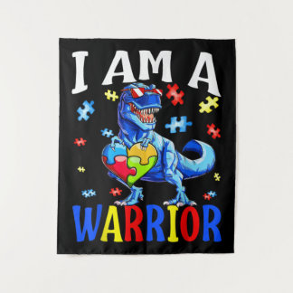 Tapiz Soy Un Autismo Guerrero Familiar De Dinosautismo