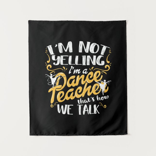 Tapiz Soy una profesora de baile (Anverso)