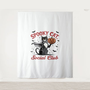 Tapiz Spookone Cat Social Club PNG - Clásico de estilo v