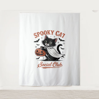 Tapiz Spookone Cat Social Club PNG - Cute Kitten Classic