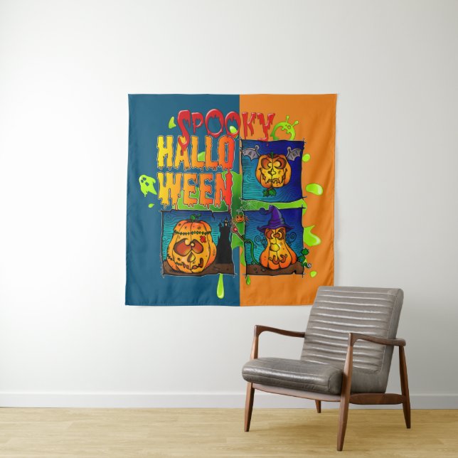 Tapiz Spooky Halloween (In situ)