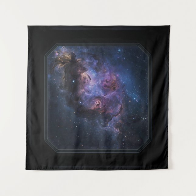 Tapiz Square Spaceship Window Space View (Anverso)